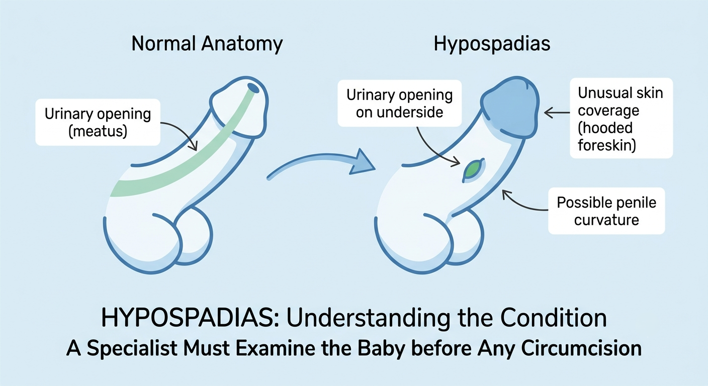 Hypospadias in a Baby Boy: Why Circumcision Must Wait and When Repair Is Planned
