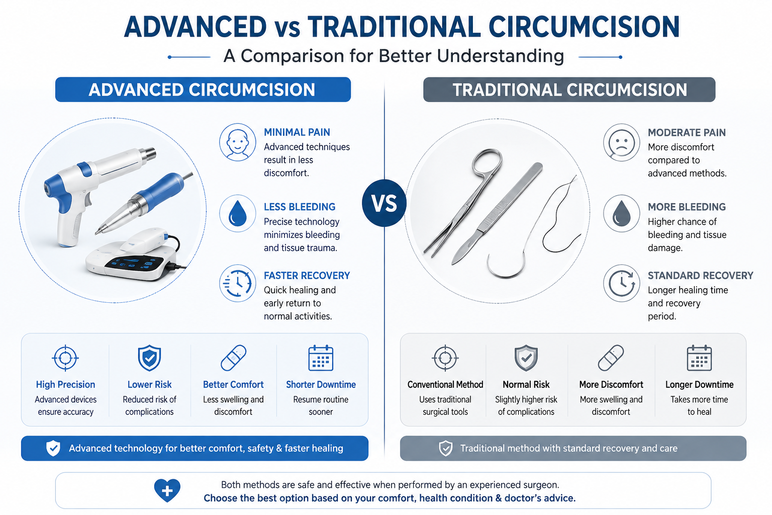 Is Advanced Circumcision Less Painful Than Traditional Circumcision?