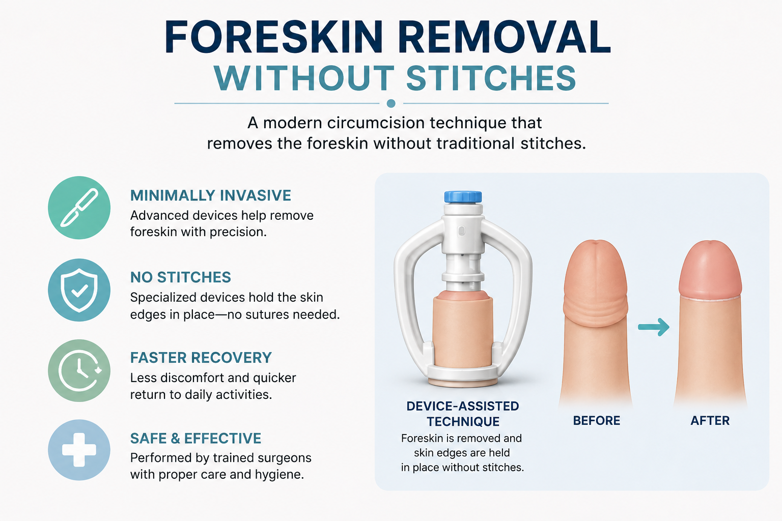 Is Foreskin Removal Without Stitches Possible?