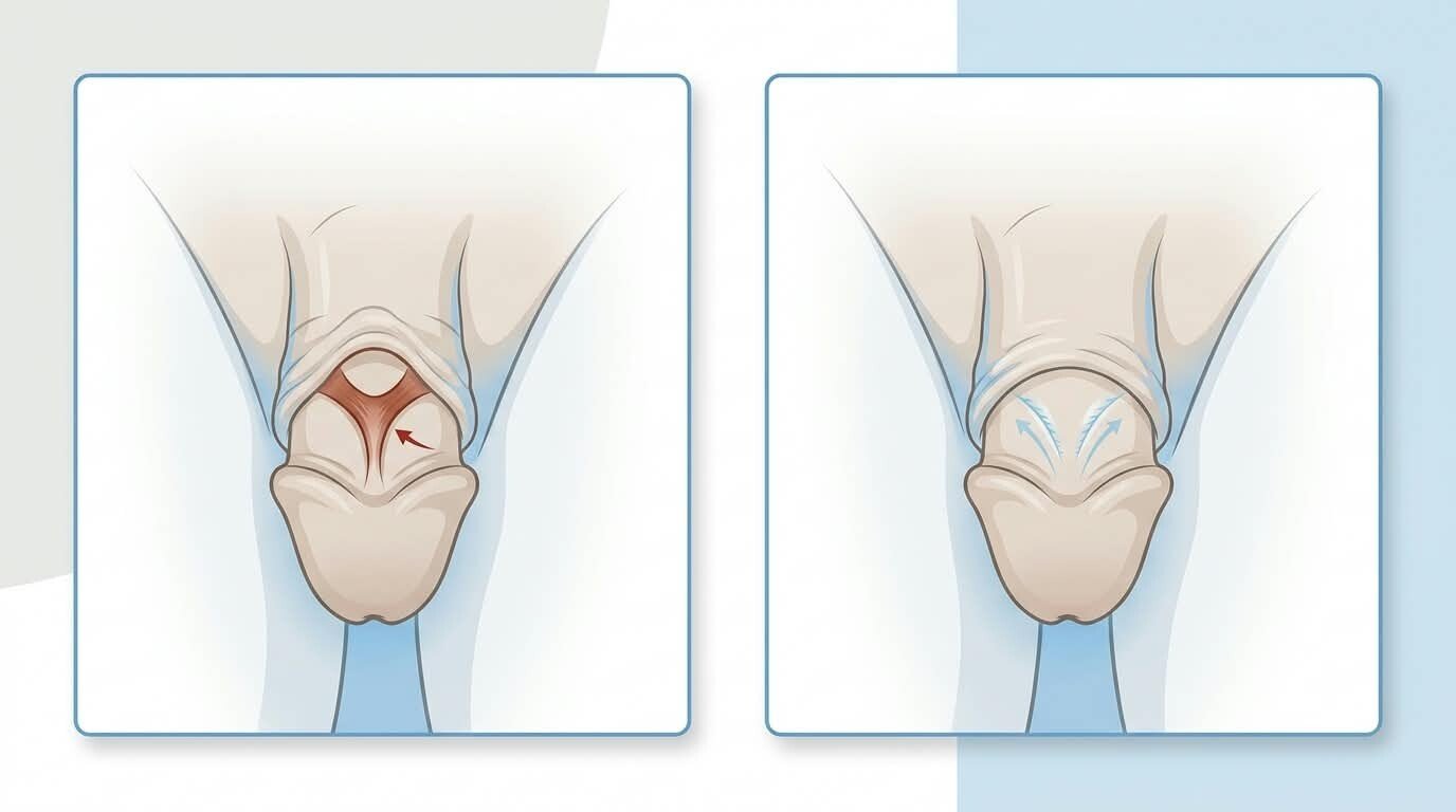 What Is the Best Quick Healing Surgery for a Tight Penile Frenulum?